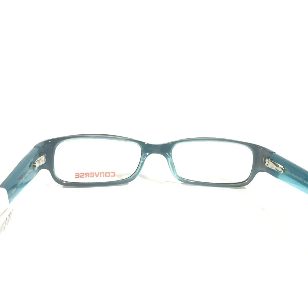 Converse Kids Eyeglasses Frames WHY BROWN Blue Rectangular Full Rim 47-15-125